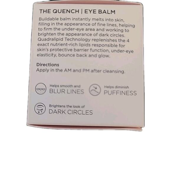 Beautybio The Quench Eye Balm Anti-aging Pro Strength Brighten Quadralipid Balm - Picture 4 of 4